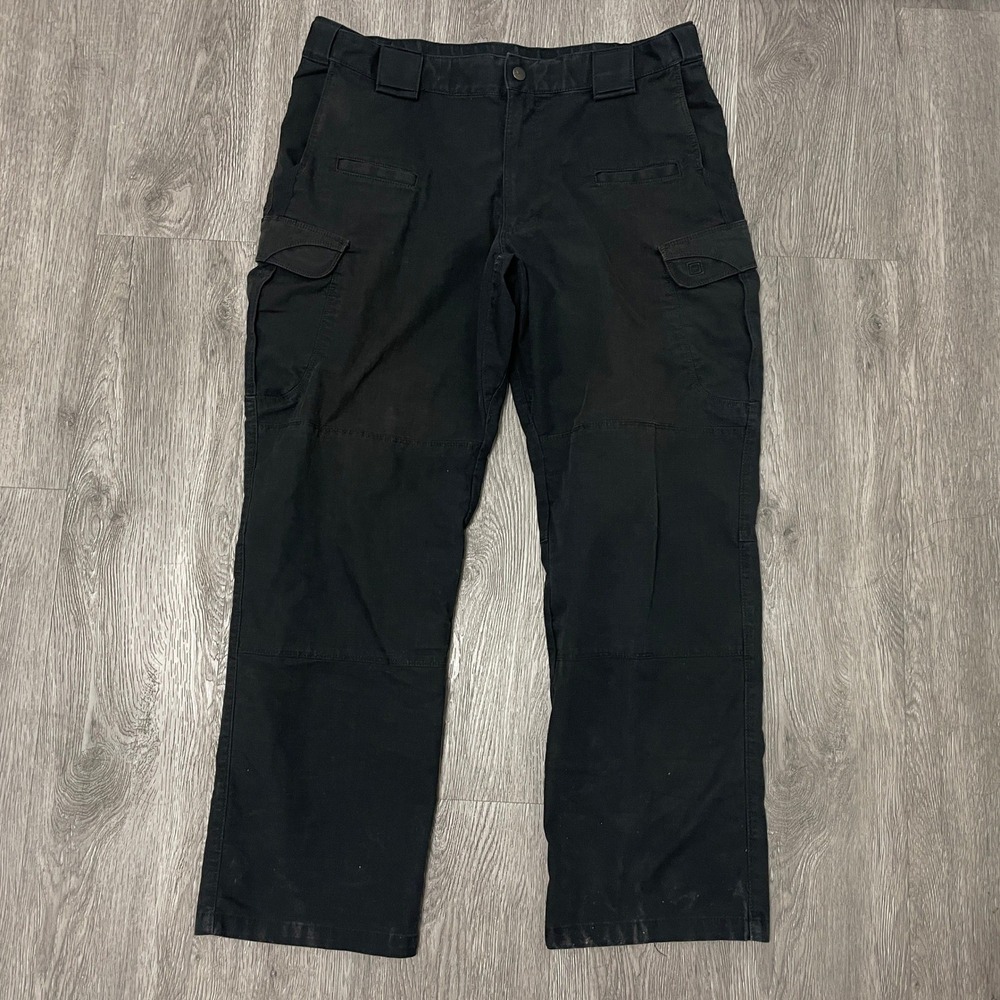 5.11 Tactical Stryke Pants Mens 36x30 Black Ripstop Cargo Military Frog 74369
